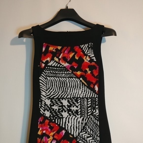Vintage Joseph Ribkoff Geometric Sleeveless Dress - Picture 4 of 7